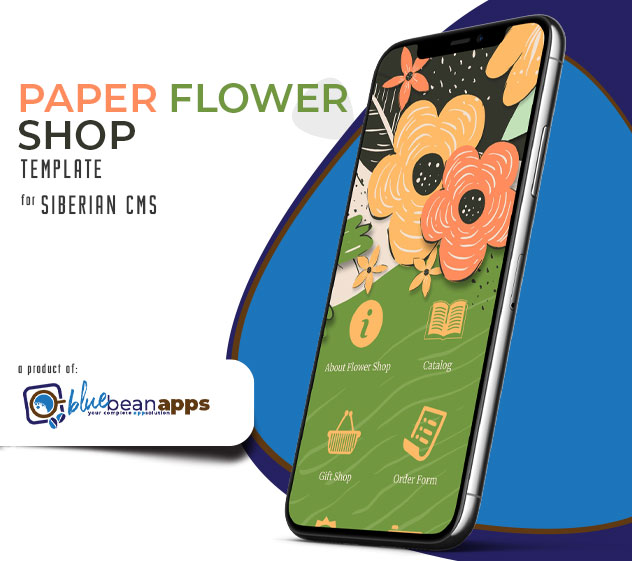Paper Flower Shop Siberian CMS, features and modules marketplace for app creation